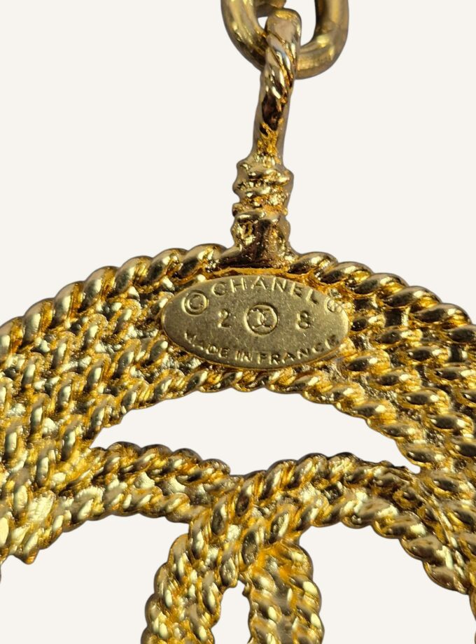 Collier Chanel CC torsadé