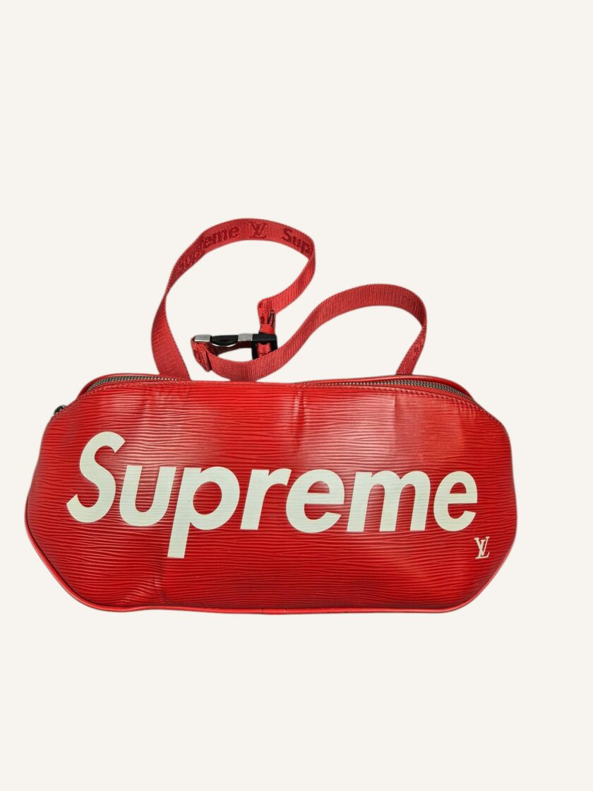 sac Louis Vuitton Bumbag Supreme cuir Épi rouge