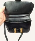 sac Hermès Constance vintage cuir box noir