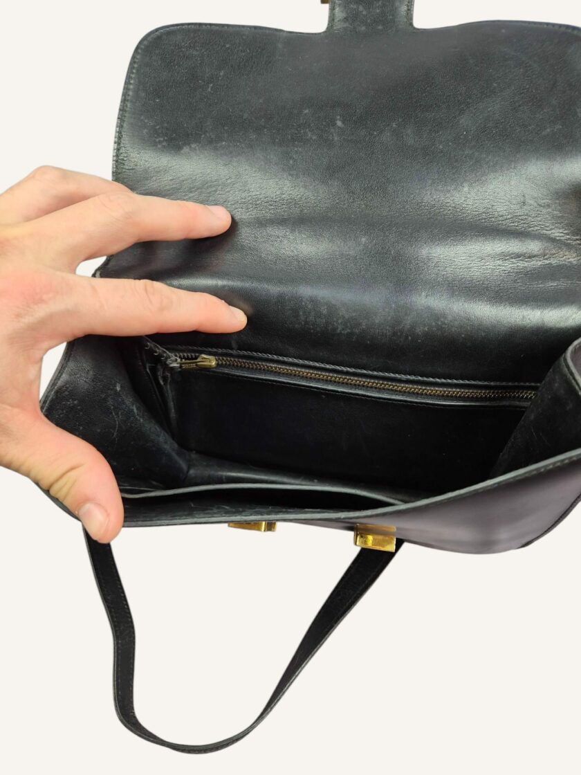 Sac Hermès Constance vintage box noir – Image 7