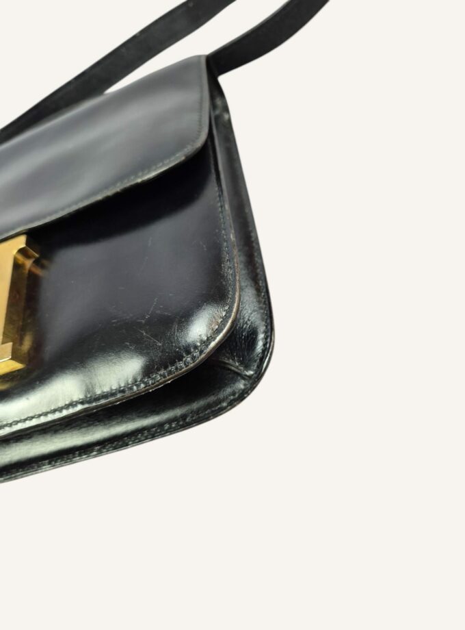 Sac Hermès Constance vintage box noir