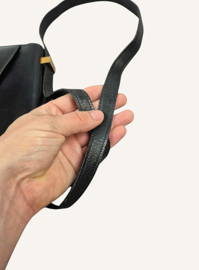 Sac Hermès Constance vintage box noir