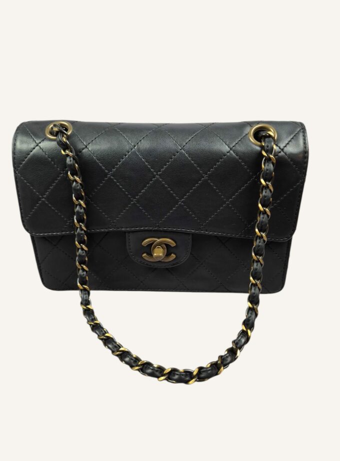 sac Chanel vintage single flap 1997 laiton vieilli