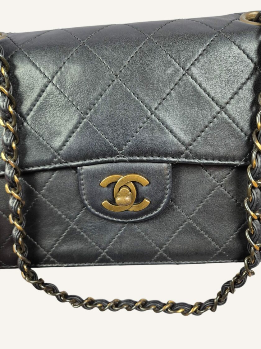 Sac Chanel vintage single flap laiton vieilli – Image 5