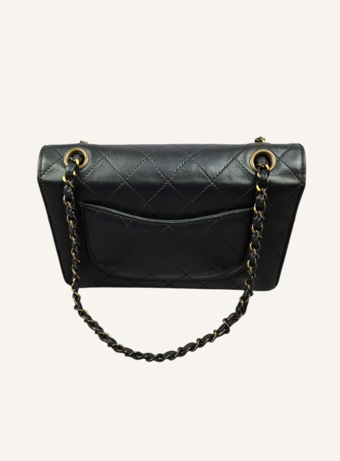 Sac Chanel vintage single flap laiton vieilli