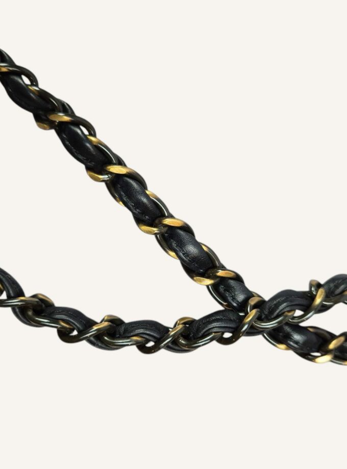 Sac Chanel vintage single flap laiton vieilli