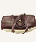 Sac Hermès Victoria 40 toile et cuir – Image 6