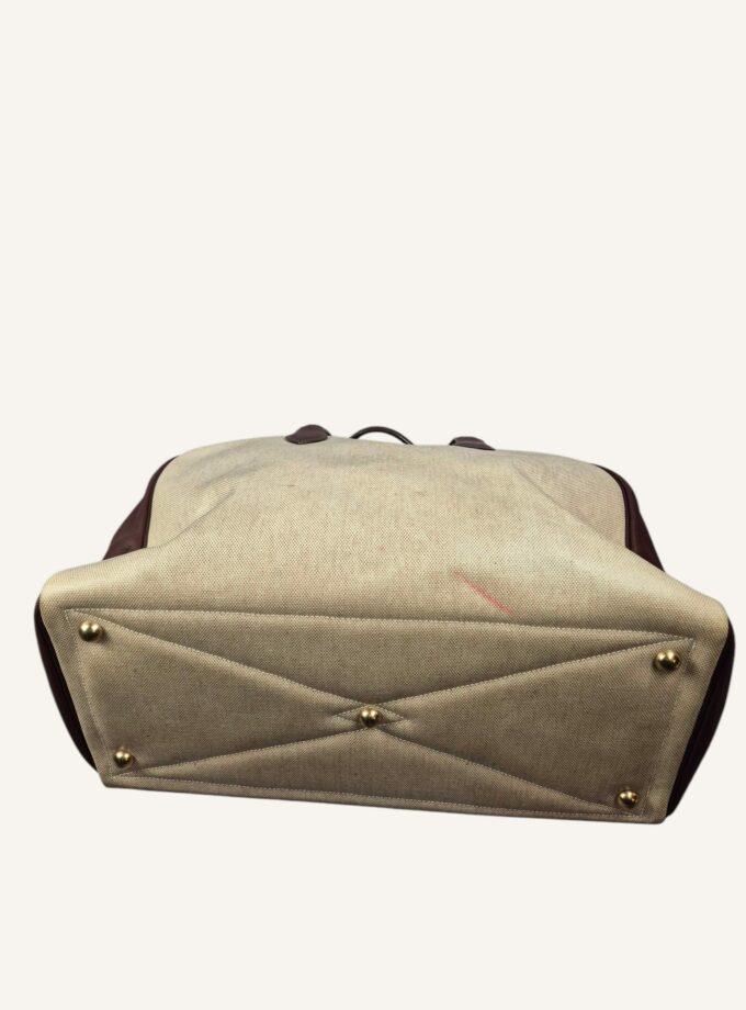 Sac Hermès Victoria 40 toile et cuir