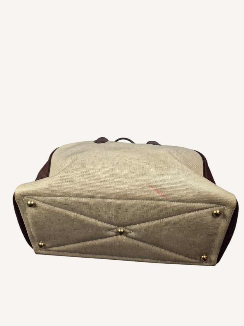 Sac Hermès Victoria 40 toile et cuir – Image 4