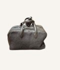 sac Hermès Victoria 40 cuir toile marron foncé