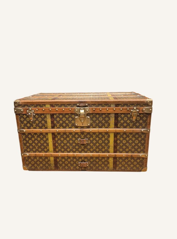 malle Louis Vuitton courrier années 20 30 table basse