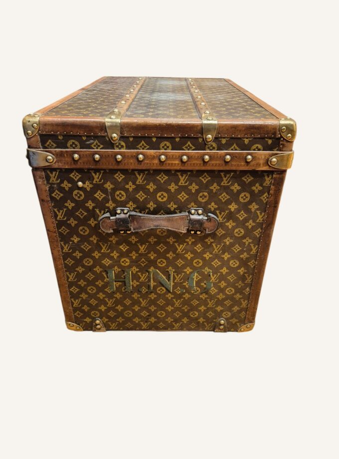 Malle à chapeaux Louis Vuitton monogramme