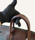 Sac Hermès HAC 50 toile et cuir barénia – Image 5