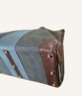 Sac Hermès HAC 50 toile et cuir barénia – Image 4
