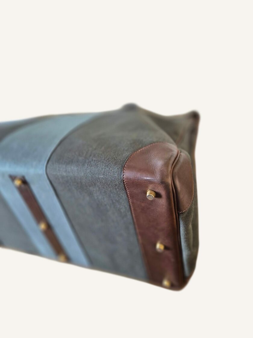 Sac Hermès HAC 50 toile et cuir barénia – Image 4
