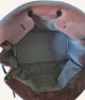 sac Hermès HAC 50 toile bleue cuir Barenia finitions or