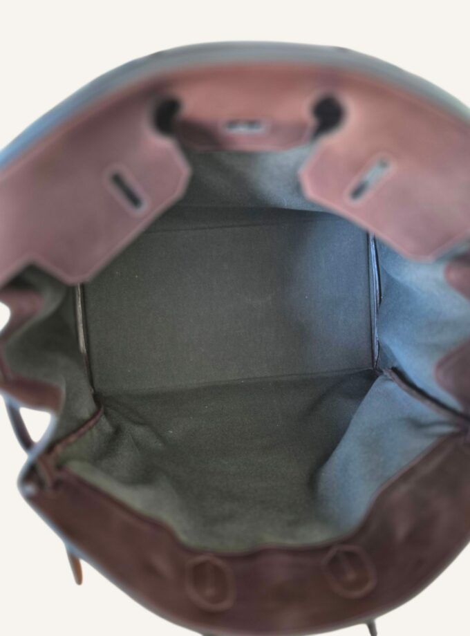 Sac Hermès HAC 50 toile et cuir barénia