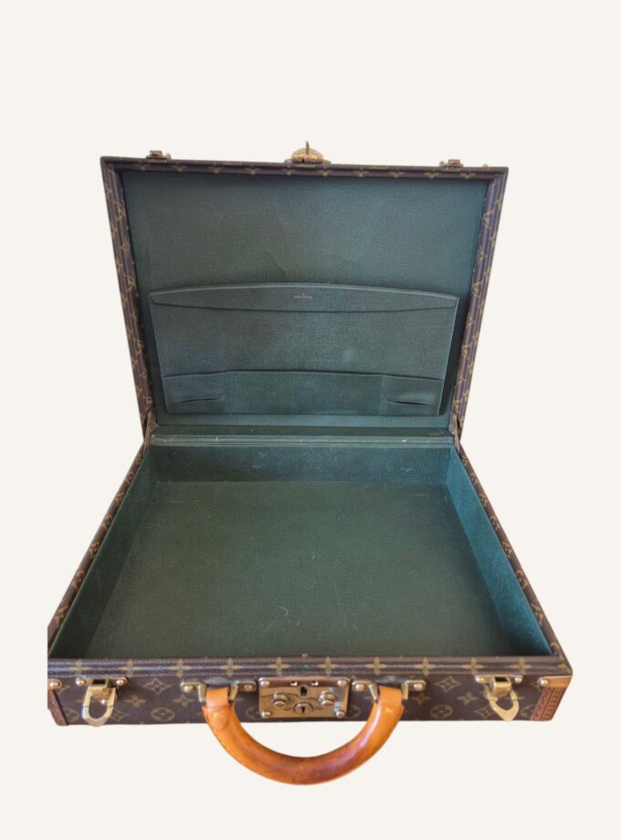 valise Louis Vuitton Président intérieur vert