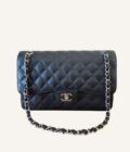 sac Chanel Jumbo cuir caviar noir argent