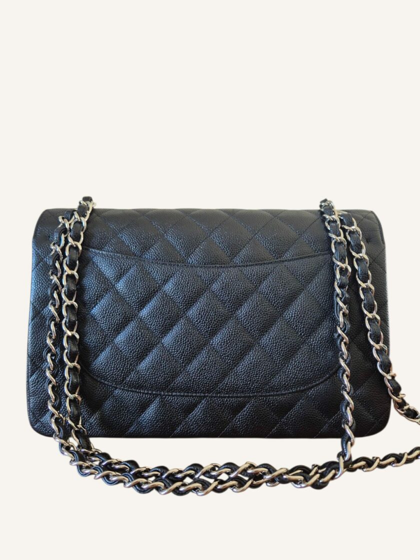 Sac Chanel Jumbo caviar noir – Image 8