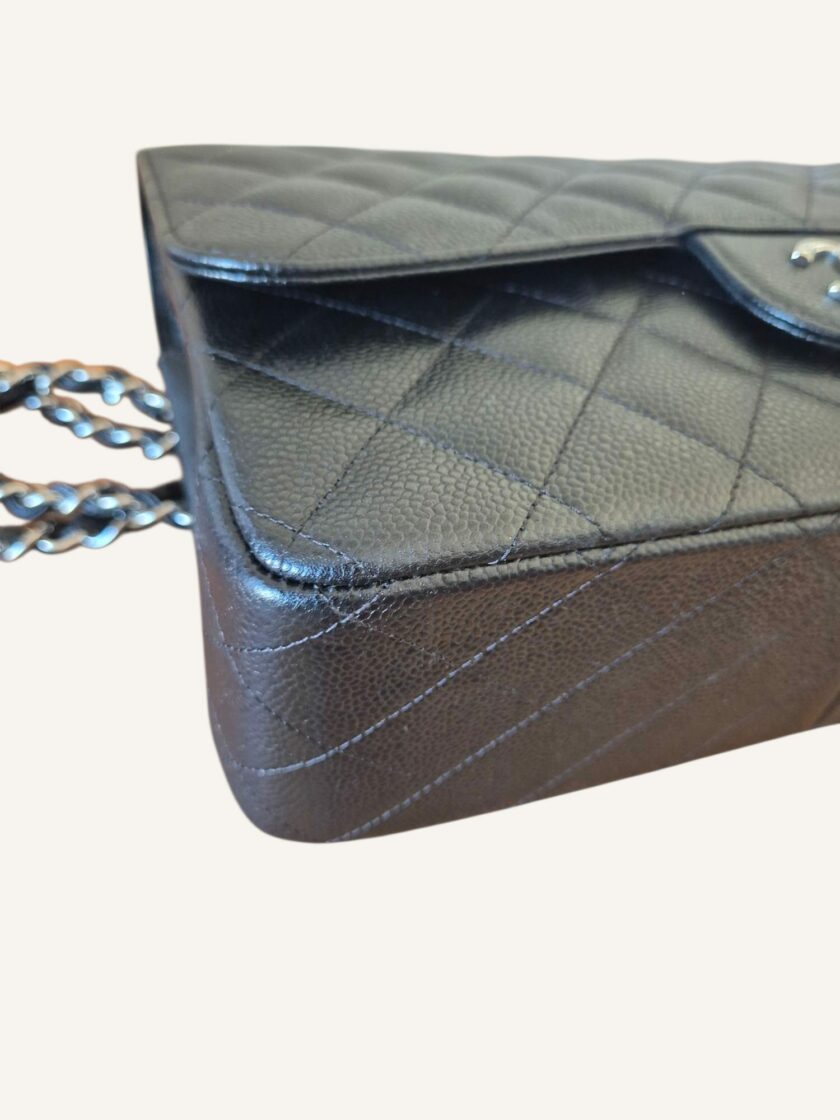 Sac Chanel Jumbo caviar noir – Image 6