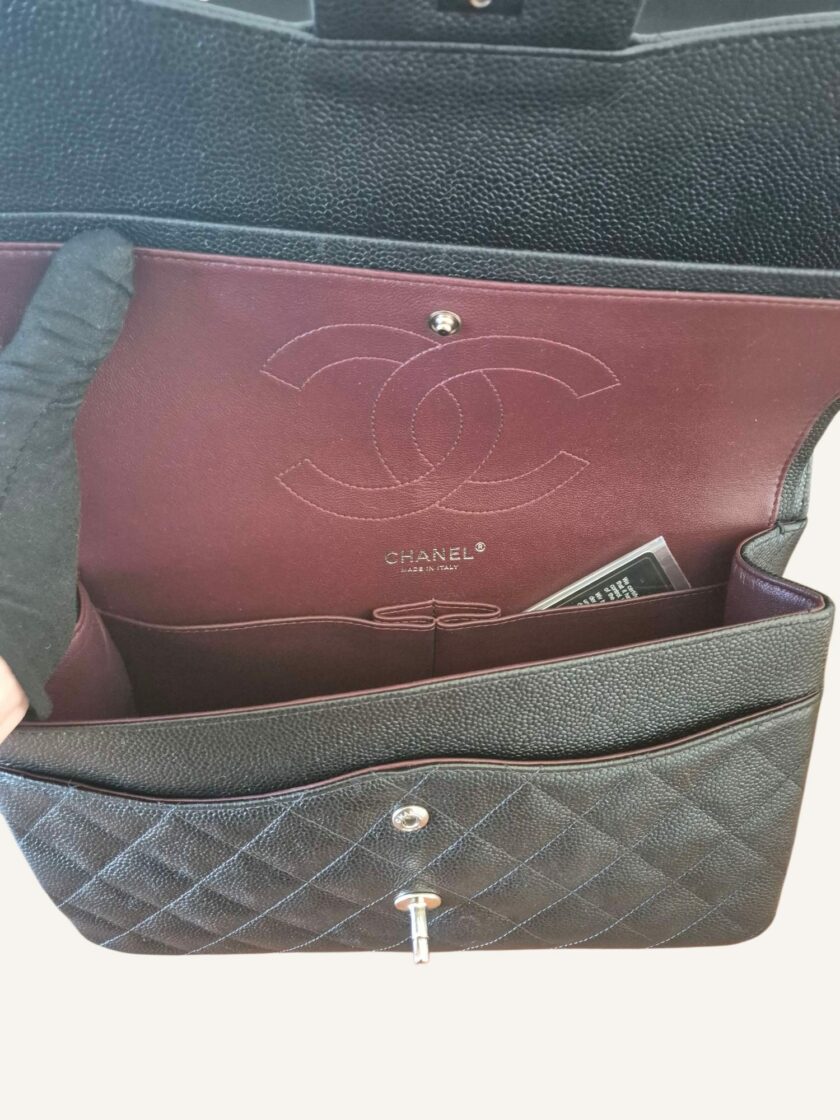 Sac Chanel Jumbo caviar noir – Image 4