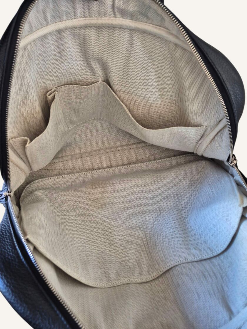 Sac Hermès Victoria 40 noir – Image 8