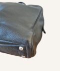 sac Hermès Victoria 40 noir finitions argent