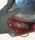 Mini Chanel vintage bleu marine – Image 8
