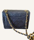 Mini Chanel vintage bleu marine – Image 4