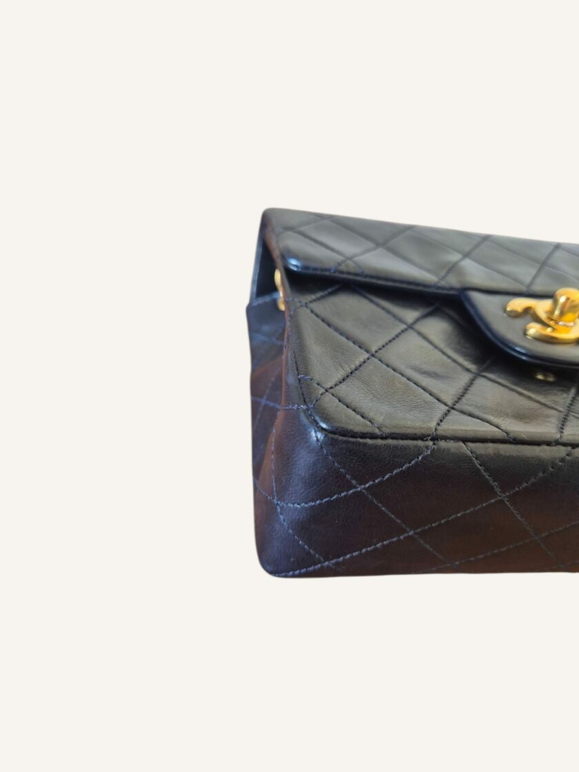 Mini Chanel vintage bleu marine – Image 2