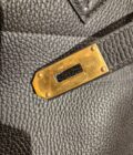 Sac Hermès HAC 45 noir – Image 9