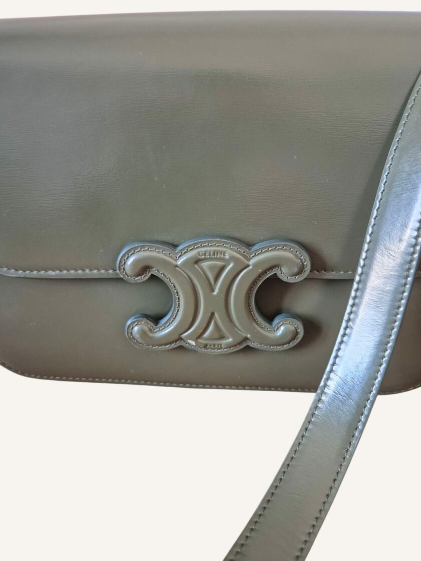 Sac Céline teen triomphe kaki – Image 6