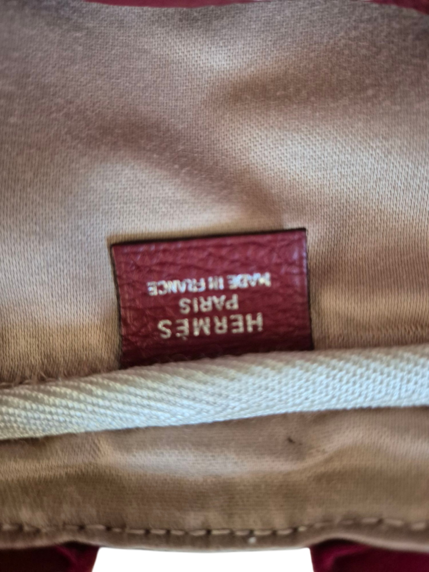 Sac Hermès Victoria 50 rouge – Image 8