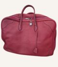 sac Hermès Victoria 50 cuir taurillon rouge