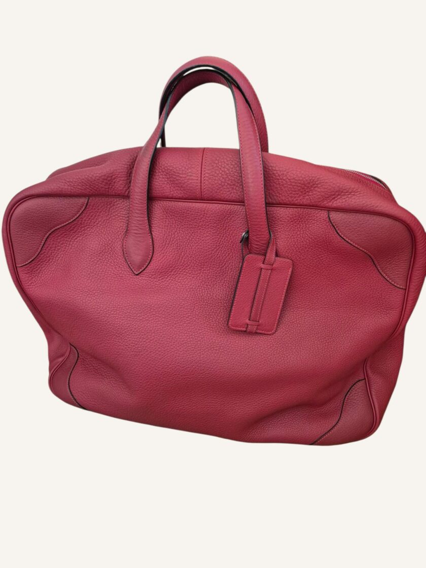 Sac Hermès Victoria 50 rouge – Image 4