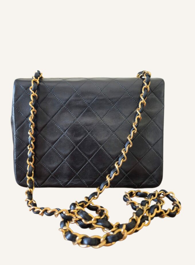Mini Chanel noir finitions or