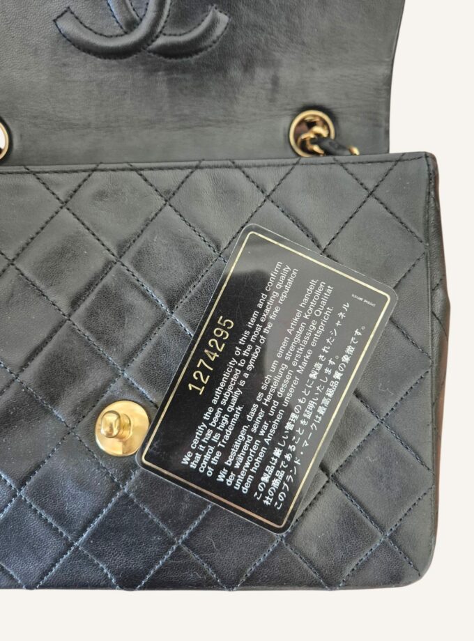 Mini Chanel noir finitions or