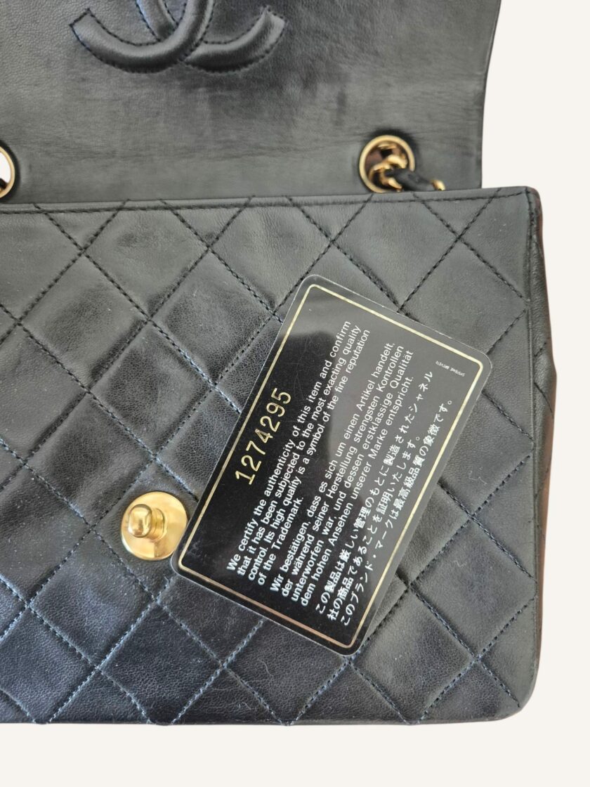 Mini Chanel noir finitions or – Image 6