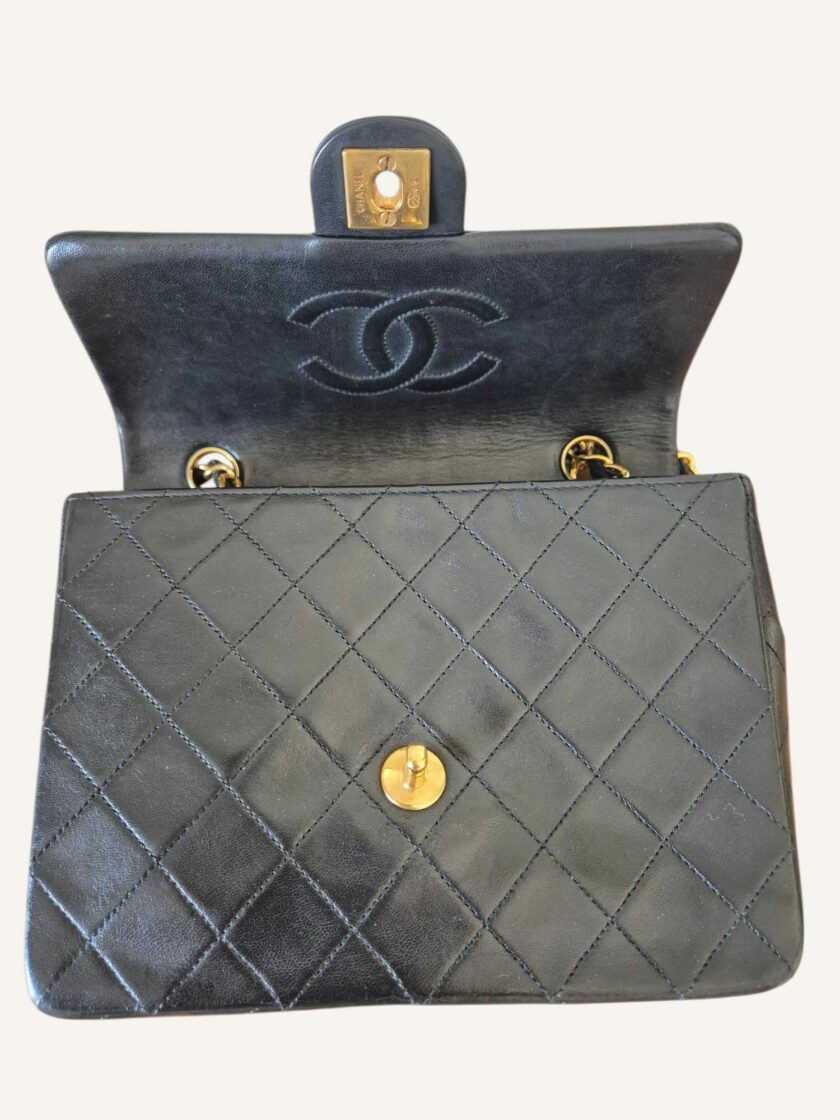 Mini Chanel noir finitions or – Image 5