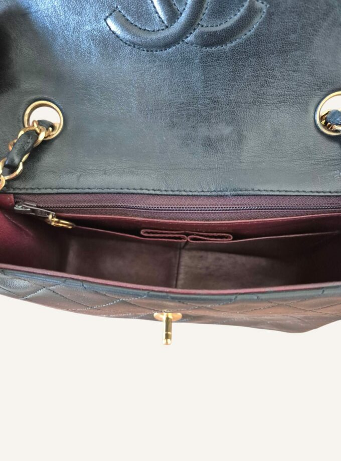 Mini Chanel noir finitions or