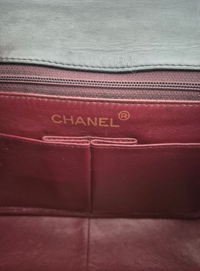 Mini Chanel noir finitions or