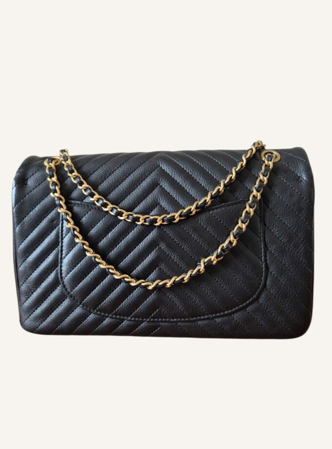 Sac Chanel V stich coins dorés