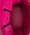 sac Hermès Birkin 25 cuir Swift fuchsia 2010