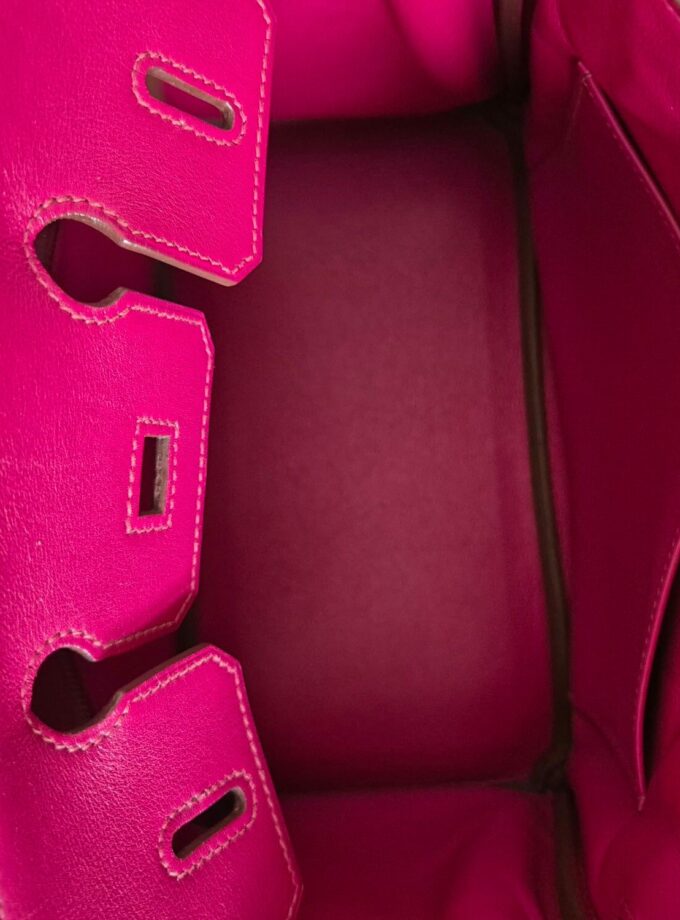 Sac Hermès Birkin 25 fushia