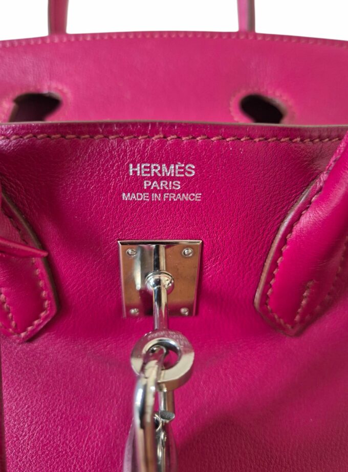 Sac Hermès Birkin 25 fushia