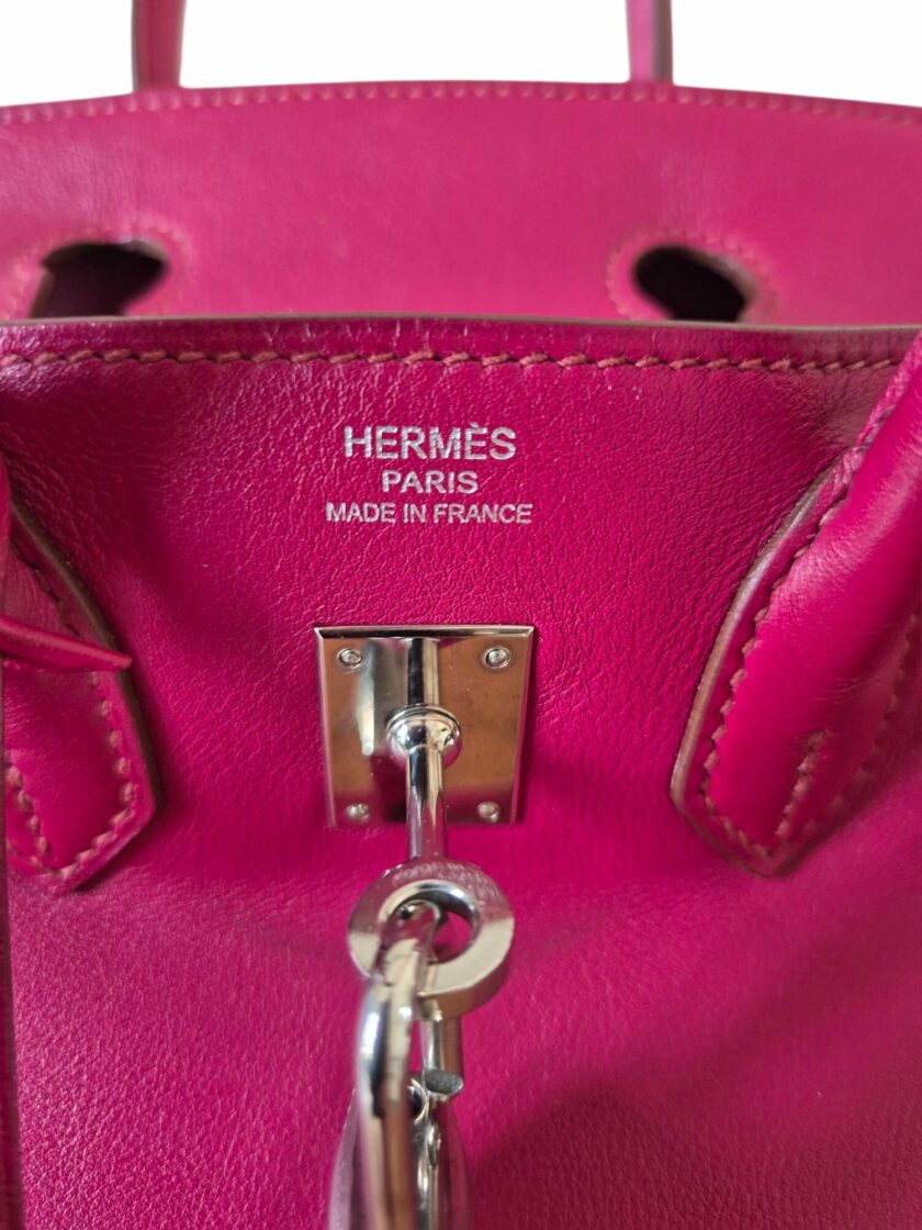 Sac Hermès Birkin 25 fushia – Image 10
