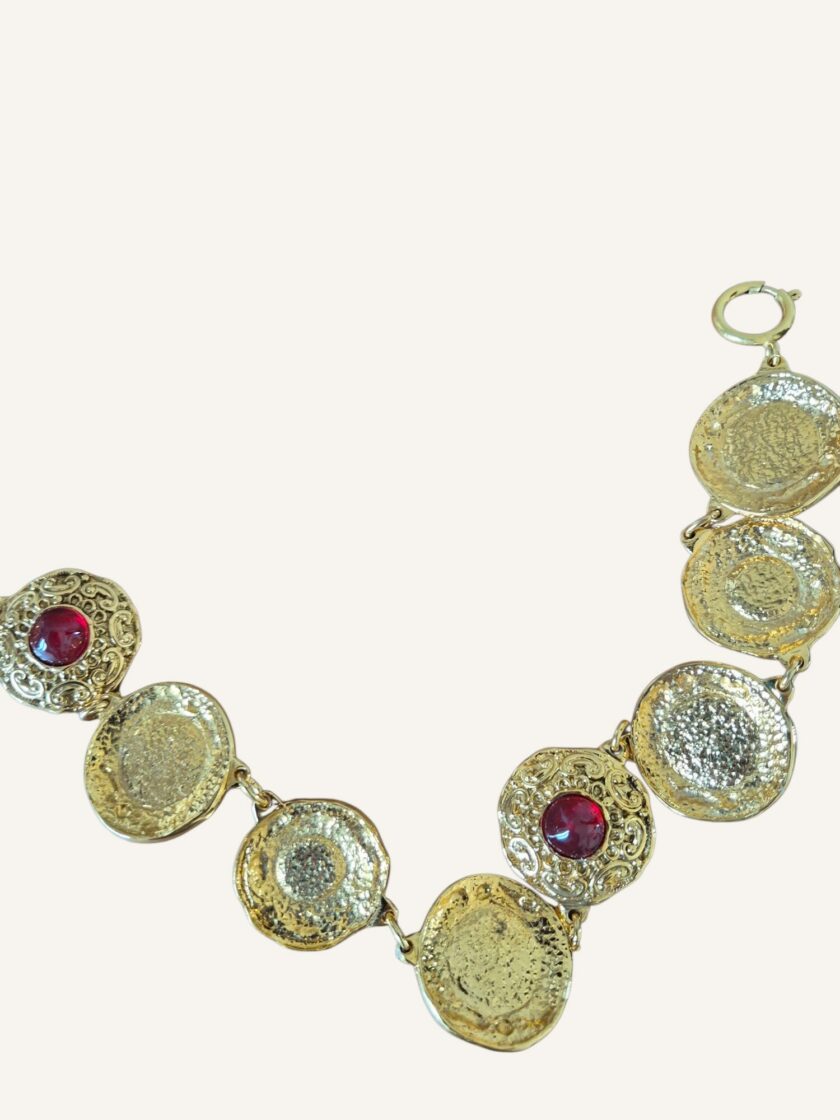 Collier Chanel vintage doré – Image 4