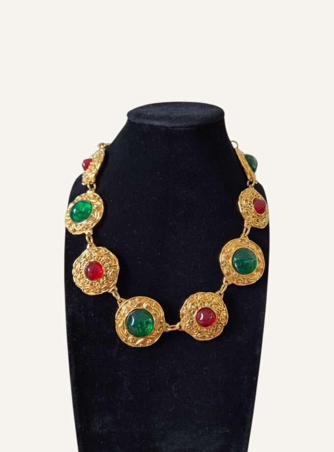 Collier Chanel vintage doré