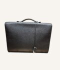 sac à dépêches Hermès cuir Ardennes noir or